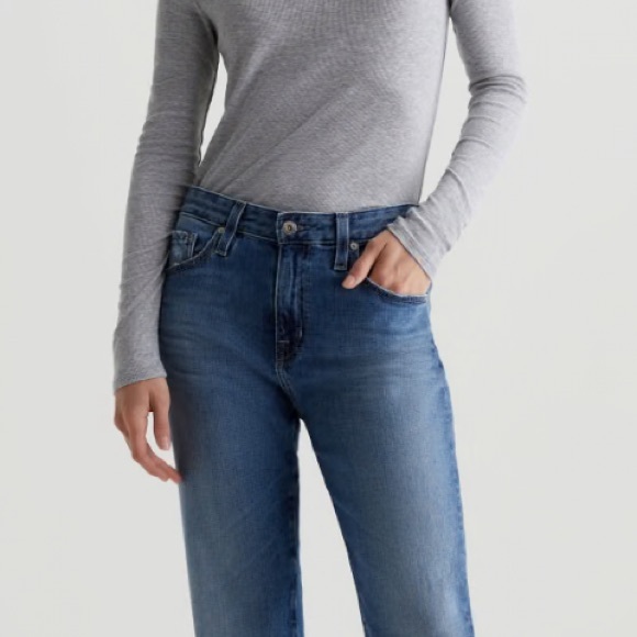 AG EX-BOYFRIEND SLIM JEANS SLOUCHY SLIM WOMENS SIZE 27 AG STRAIGHT LEG JEANS - Picture 8 of 16